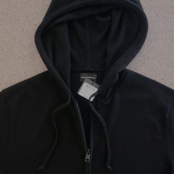 Club Monaco Extra Fine Merino Wool Zip-up Hoodie - Picture 2 of 8